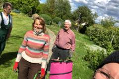 Pflegearbeiten am Kreislehrgarten in Monheim am 25.Mai 2021